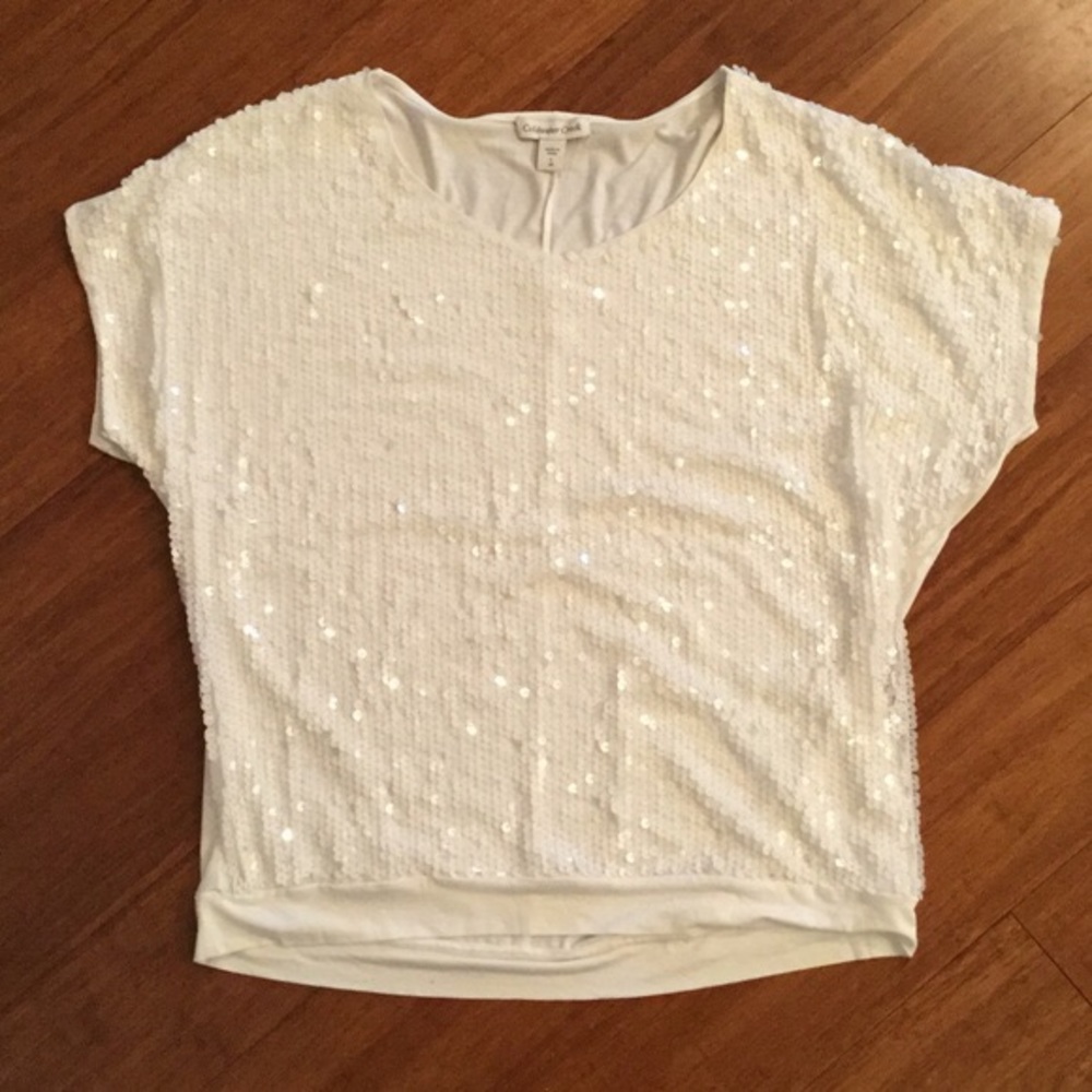 Cute, breezy Coldwater Creek sequin top